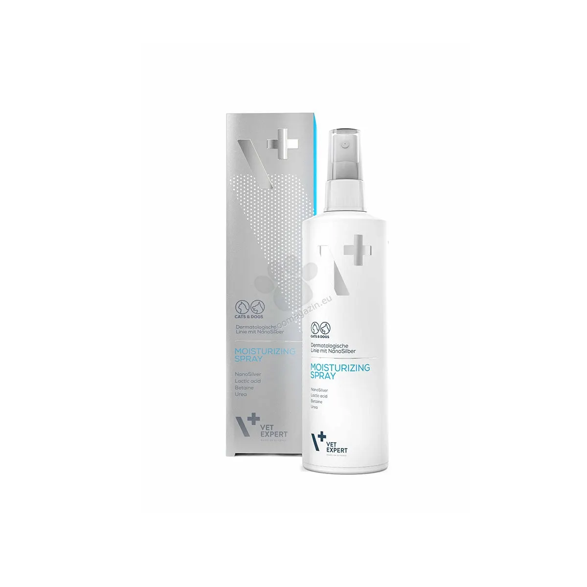 Vet Expert Moisturizing Spray - спрей за кучета и котки с отлични овлажняващи, и възстановяващи свойства при кожни лезии, белези и бавно зарастващи рани
