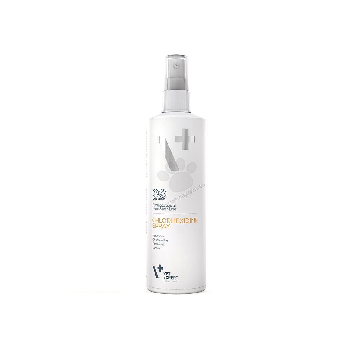 Vet Expert Chlorhexidine Spray - спрей за кучета и котки, съдържащ хлорхексидин за локално лечение на кожни лезии от бактериален произход