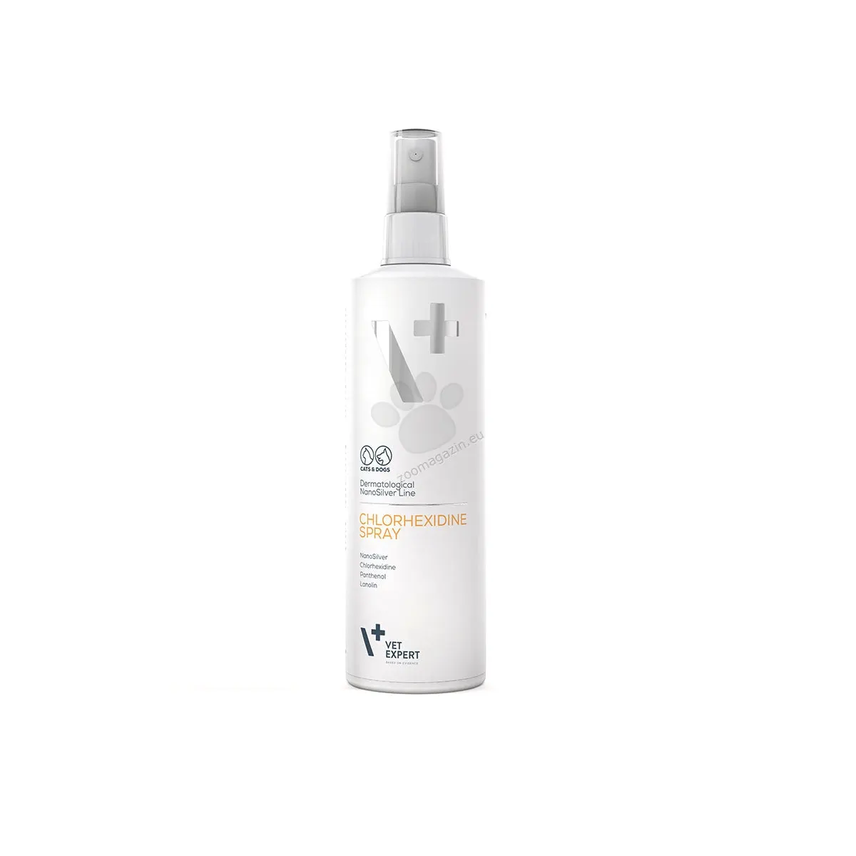 Vet Expert Chlorhexidine Spray - спрей за кучета и котки, съдържащ хлорхексидин за локално лечение на кожни лезии от бактериален произход