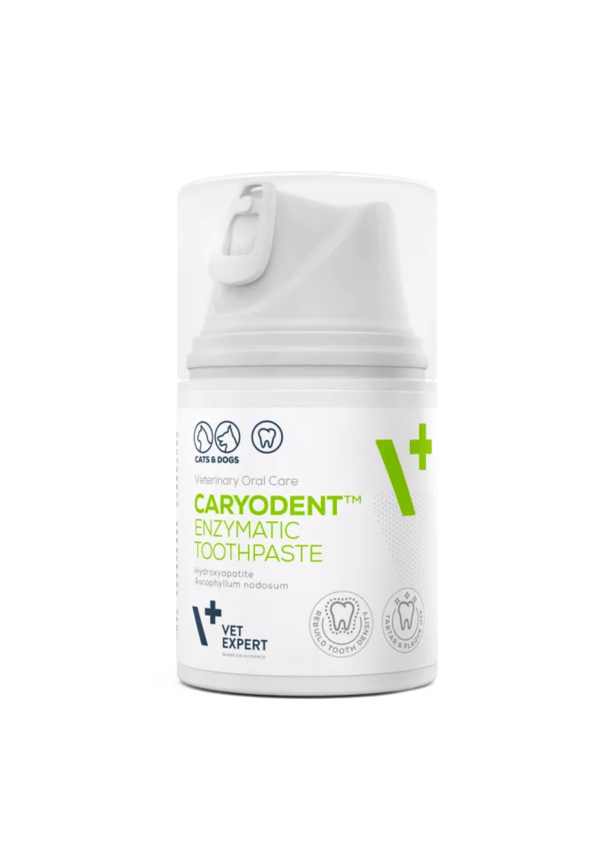 Vet Expert CaryoDent Toothpaste - ензимна паста за зъби за кучета и котки, за ежедневна грижа за устната кухина