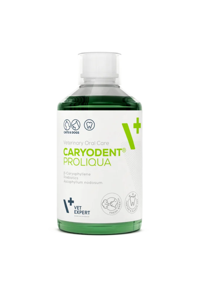 Vet Expert CaryoDent Proliqua - добавка към питейната вода за кучета и котки, за устна хигиена и грижа за зъбите