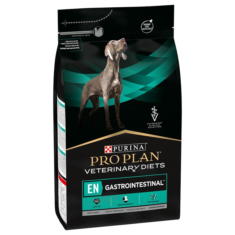 Purina Pro Plan Veterinary Diets EN Gastrointestinal - лечебна храна за кучета със стомашно-чревни заболявания и панкреатит