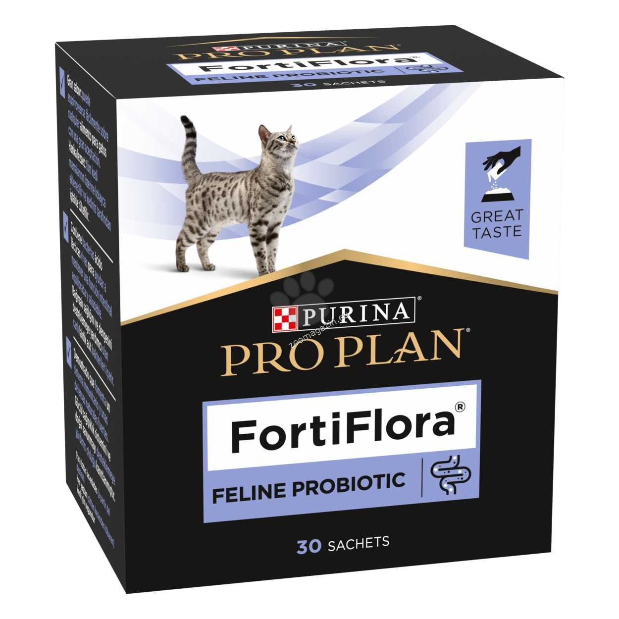 Purina Pro Plan FortiFlora Cat - пробиотик за котки за чревна флора и имунитет, сашета