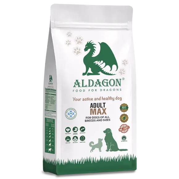ALDAGON ADULT MAX - протеинова храна за израснали кучета за здраво сърце и черен дроб, и лъскава козина с пробиотик
