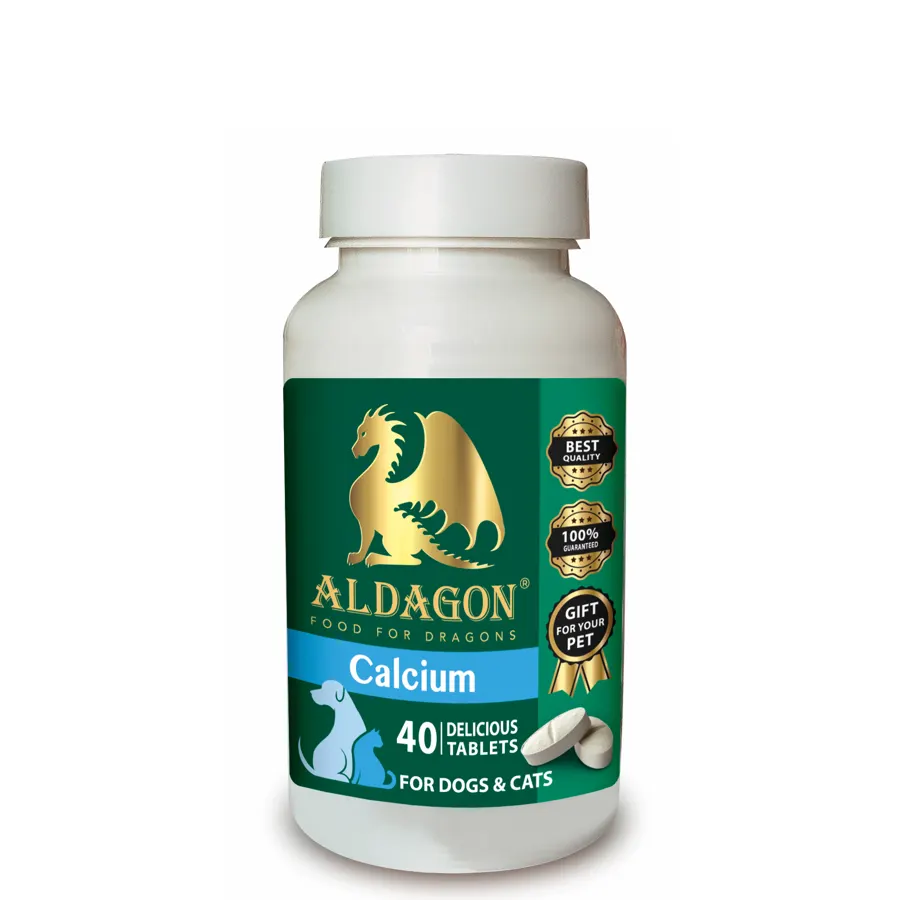 ALDAGON CALCIUM - хранителна добавка за кучета и котки за здрави стави и кости, при бременност, метаболизъм и растеж